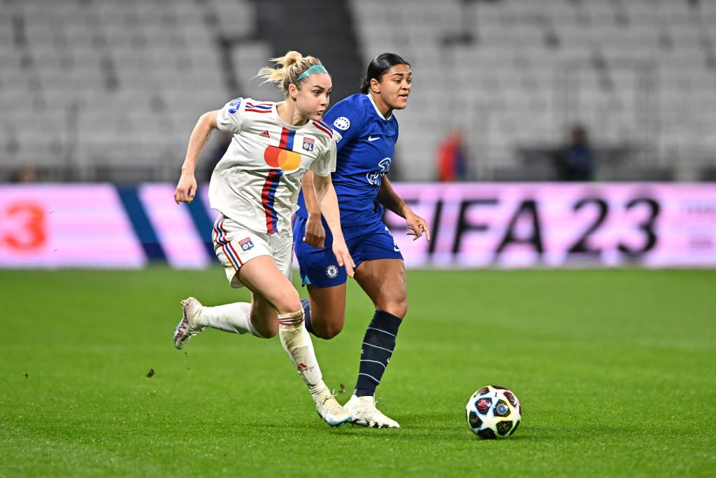 Chelsea y Lyon en los cuartos de final ida de Champions League Femenina.