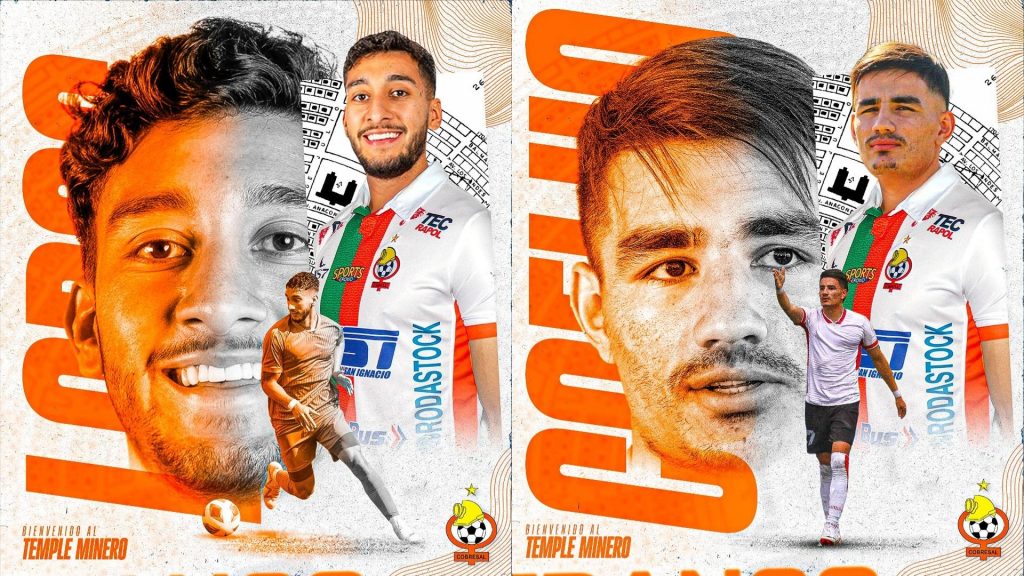 Dos nuevos jugadores llegarán al Campeonato de Primera División para Cobresal.