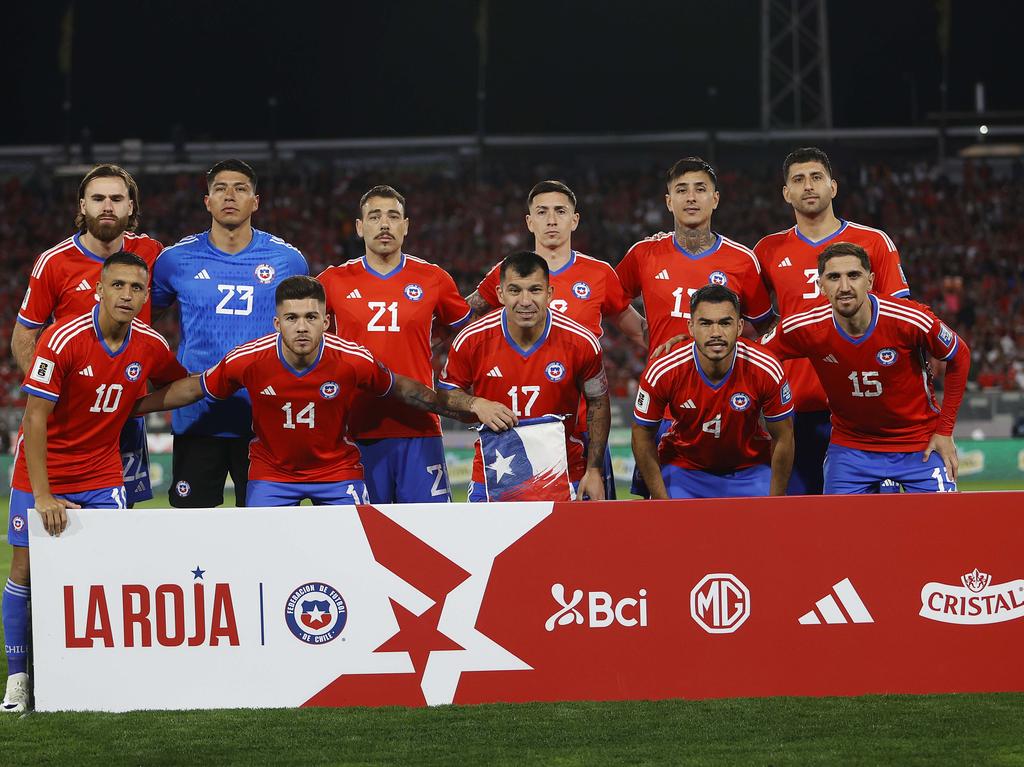 Formación de la Selección Chilena en su último partido ante Paraguay.