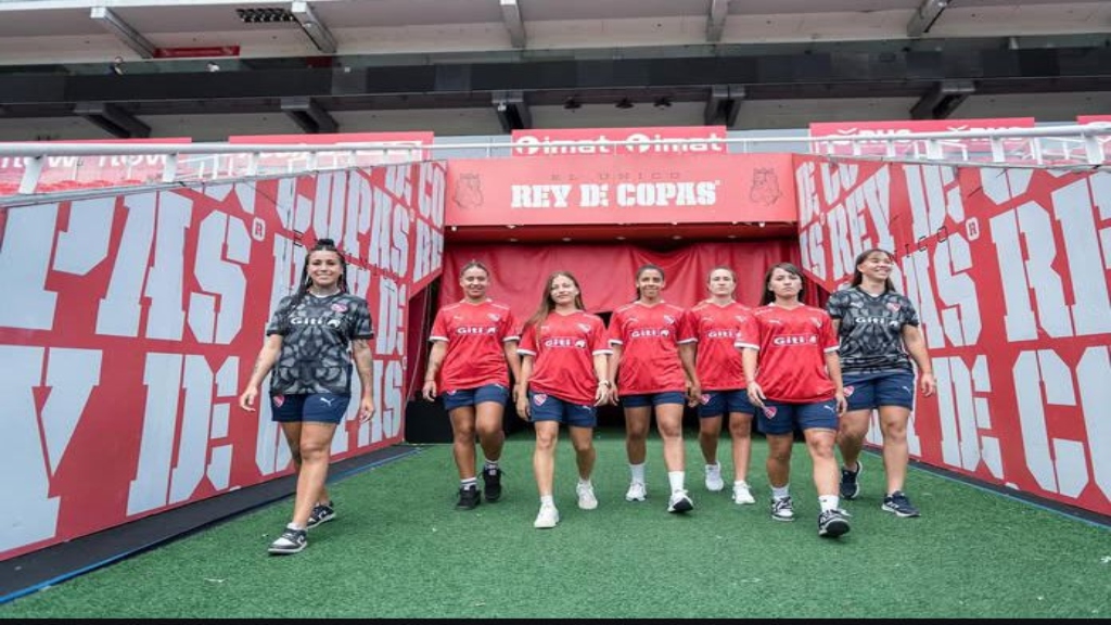 Jugadoras de Independiente Femenino.